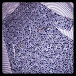 NWOT Michael Kors Navy Paisley Dress SZ 16